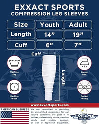 Football Leg Sleeves Men's & Boys (1 Pair) Royal Blue