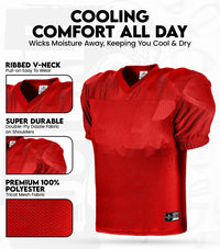 Men's Adult Football Practice Jersey (Red)