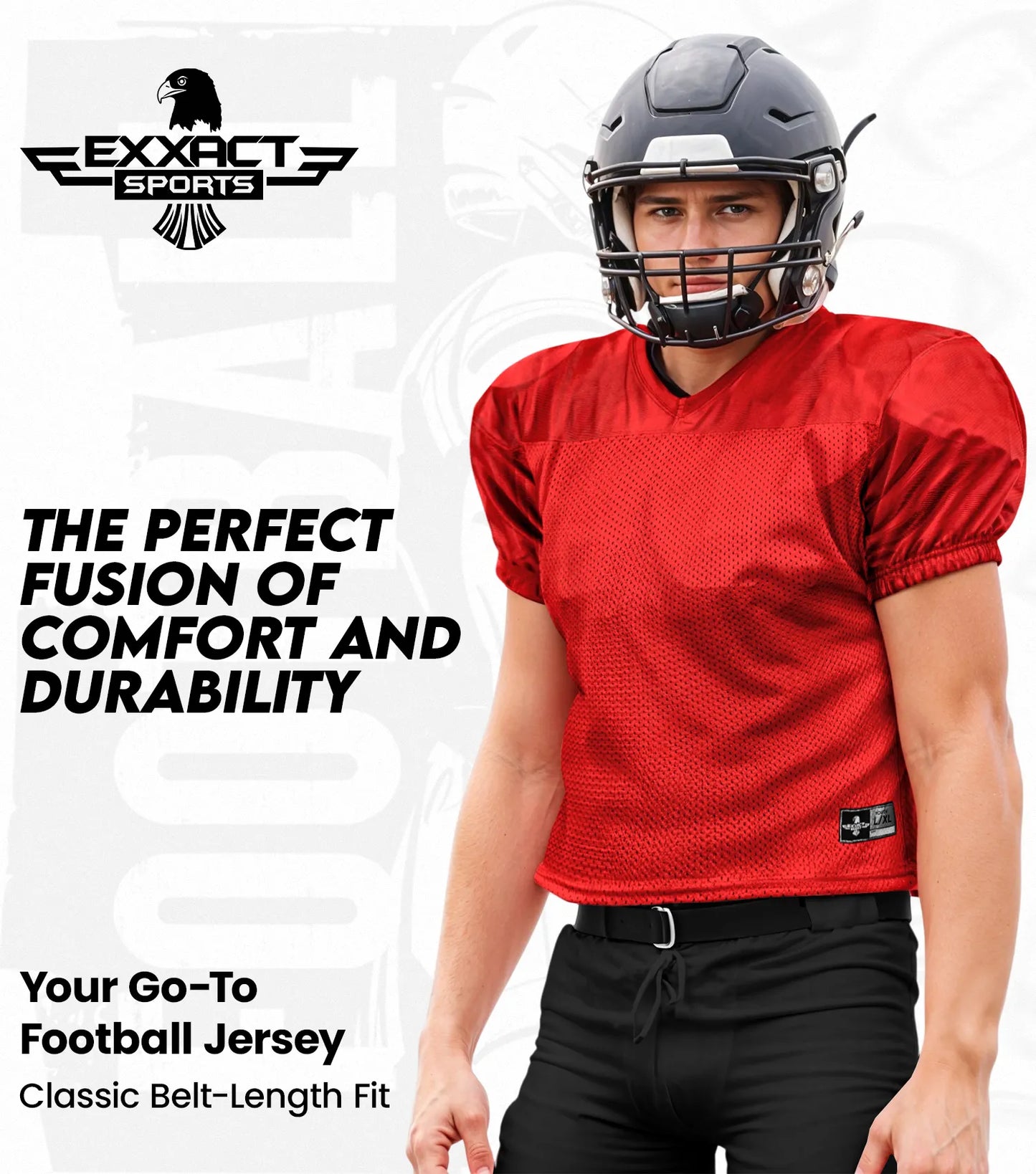Men's Adult Football Practice Jersey (Silver)