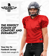 Men's Adult Football Practice Jersey (Silver)