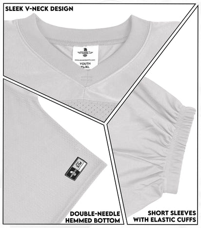 Men's Adult Football Practice Jersey (Silver)