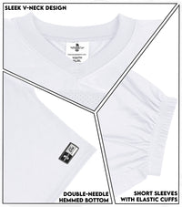 Men's Adult Football Practice Jersey (White)