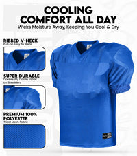 Men's Adult Football Practice Jersey (Royal Blue)