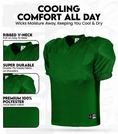 Boys Youth Football Practice Jersey (Green)