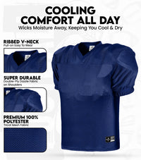 Boys Youth Football Practice Jersey (Navy)