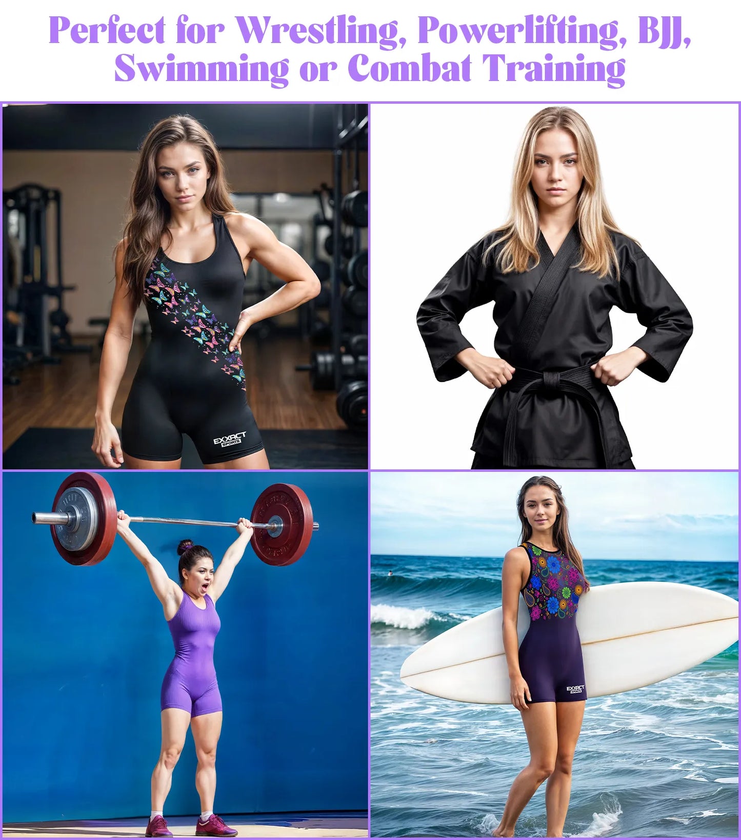 Sublimated Girl's Wrestling Singlets, High-Cut Female Singlets (Phoenix)