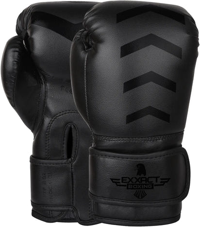 Kids Knockout Boxing Gloves with Padded Protection (Black)