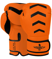 Kids Knockout Boxing Gloves with Padded Protection (Orange/Black)