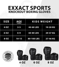 Kids Knockout Boxing Gloves with Padded Protection (Baby Blue/Balck)