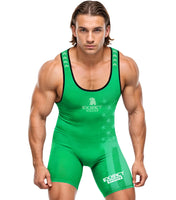 Men's Patriot Wrestling Singlets (Green)