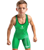 Boys Youth Patriot Wrestling Singlets (Green)