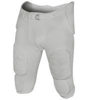 Proline Men's Integrated Football Pants with 7 Flex Pads Silver (Adult)