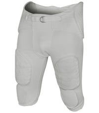 Proline Men's Integrated Football Pants with 7 Flex Pads Silver (Adult)