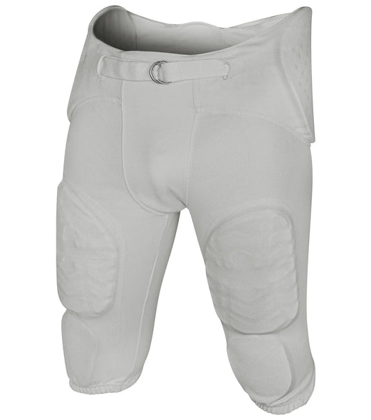 Proline Boys Integrated Football Pants with 7 Flex Pads Silver (Youth)