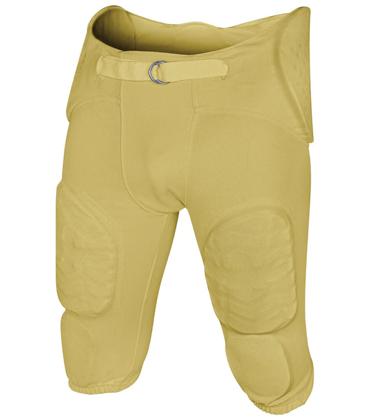 Proline Boys Integrated Football Pants with 7 Flex Pads Vegas Gold (Youth)