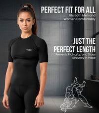 Men's Black & White Camo BJJ Rash Guard Short Sleeve