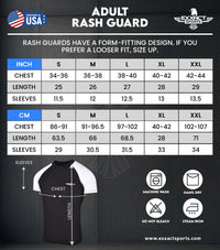 Men's Usa Flag BJJ Rash Guard Short Sleeve