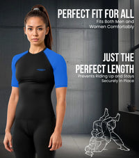 Men's Royal Blue BJJ Rash Guard Short Sleeve