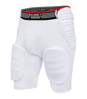 Rebel 5-Pad Men's Football Girdle with Cup Pocket White (Adult)