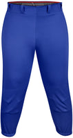 Knicker/Yoga Style Softball Pants For Girls (Royal Blue)
