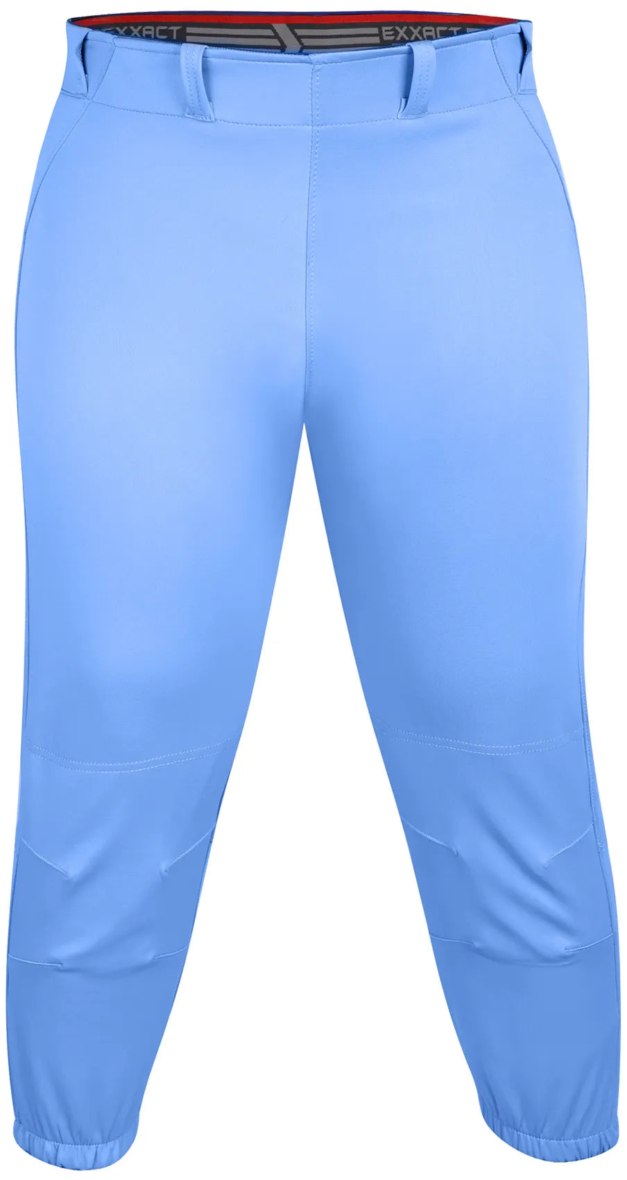 Knicker/Yoga Style Softball Pants For Girls (Columbia Blue)