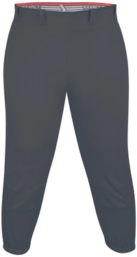 Knicker/Yoga Style Softball Pants For Girls (Charcoal)