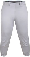 Yoga/Knicker Style Softball Pants For Women (Gray)