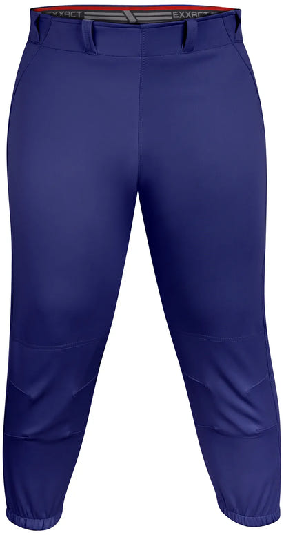 Knicker/Yoga Style Softball Pants For Girls (Navy)