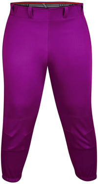 Yoga/Knicker Style Softball Pants For Women (Purple)