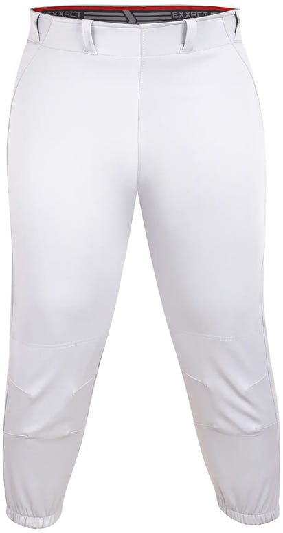 Yoga/Knicker Style Softball Pants For Women (White)