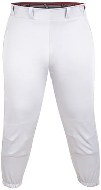 Knicker/Yoga Style Softball Pants For Girls (White)