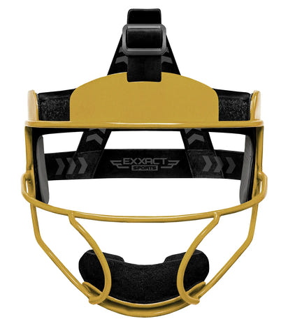 Lightweight Softball Face Mask, Protective Fielders Mask (Gold)