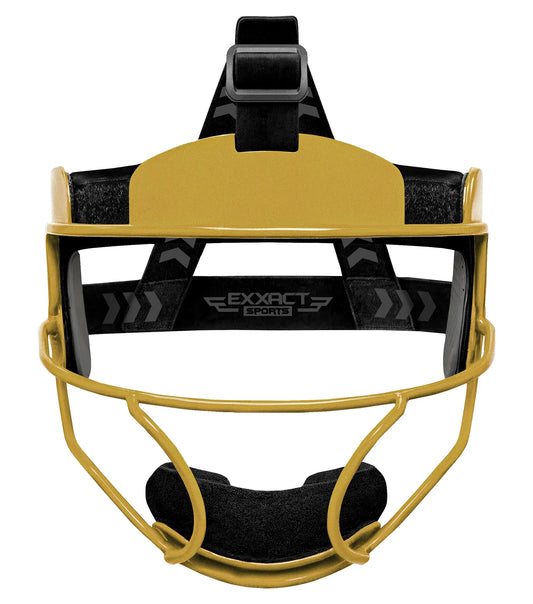 Lightweight Softball Face Mask, Protective Fielders Mask (Gold)