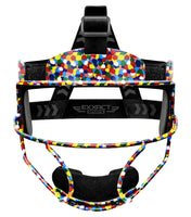 Lightweight Softball Face Mask, Protective Fielders Mask (Multi Dots)