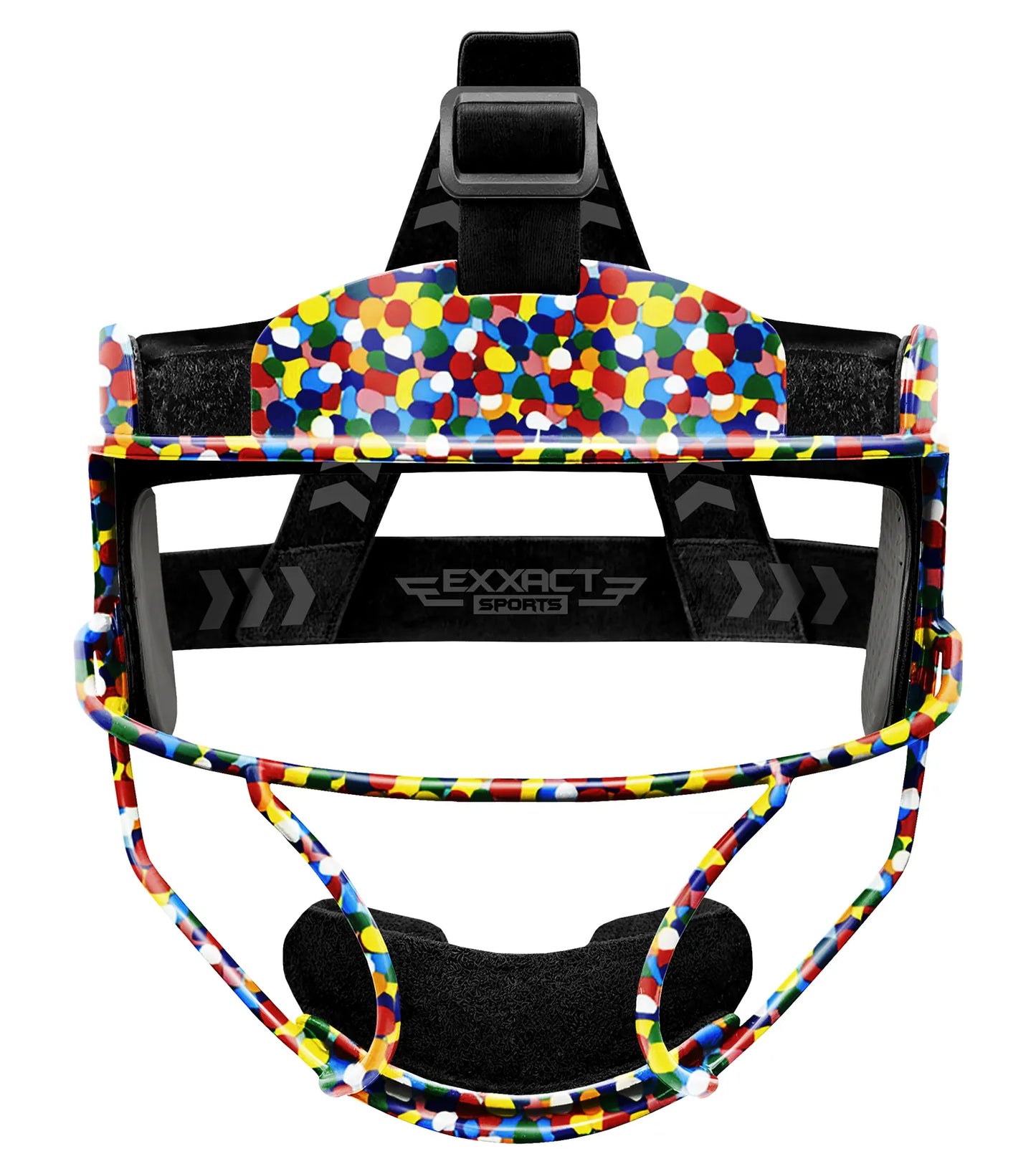 Lightweight Softball Face Mask, Protective Fielders Mask (Multi Dots)