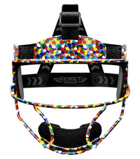 Lightweight Softball Face Mask, Protective Fielders Mask (Multi Dots)