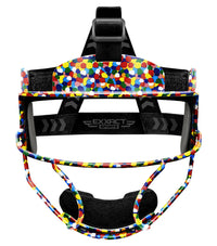 Lightweight Softball Face Mask, Protective Fielders Mask (Multi Dots)