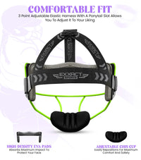 Lightweight Softball Face Mask, Protective Fielders Mask (Neon Green)