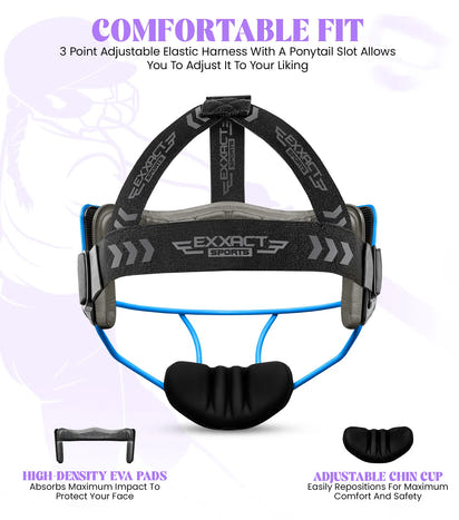 Lightweight Softball Face Mask, Protective Fielders Mask (Sea Foam)