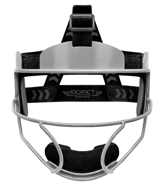 Lightweight Softball Face Mask, Protective Fielders Mask (Silver)