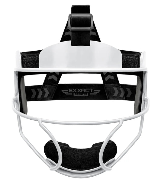 Lightweight Softball Face Mask, Protective Fielders Mask (White)