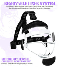 Lightweight Softball Face Mask, Protective Fielders Mask (White)