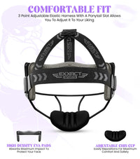 Lightweight Softball Face Mask, Protective Fielders Mask (Black)