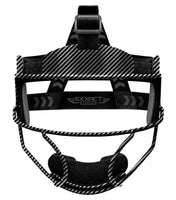 Lightweight Softball Face Mask, Protective Fielders Mask (Black Carbon)