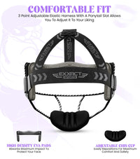 Lightweight Softball Face Mask, Protective Fielders Mask (Black Carbon)