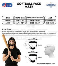 Lightweight Softball Face Mask, Protective Fielders Mask (Black Carbon)