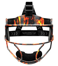 Lightweight Softball Face Mask, Protective Fielders Mask (Flame)