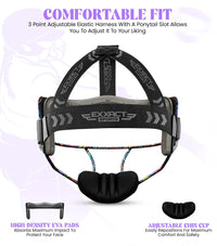 Lightweight Softball Face Mask, Protective Fielders Mask (Paisley Flower)