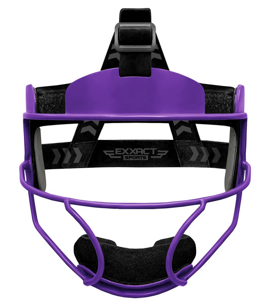Lightweight Softball Face Mask, Protective Fielders Mask (Purple)
