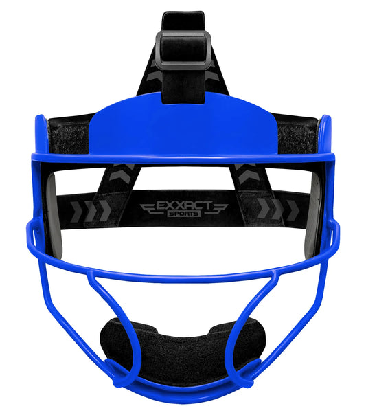 Lightweight Softball Face Mask, Protective Fielders Mask (Royal Blue)